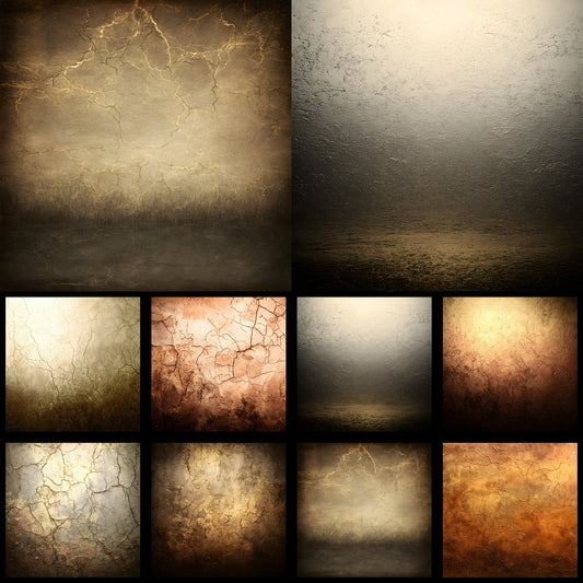 Bronze Shimmer Digital Backdrop, Metallic Texture Photography Background, Square Format Portrait Photo Booth Prop, Elegant Bronze Overlay for Composites