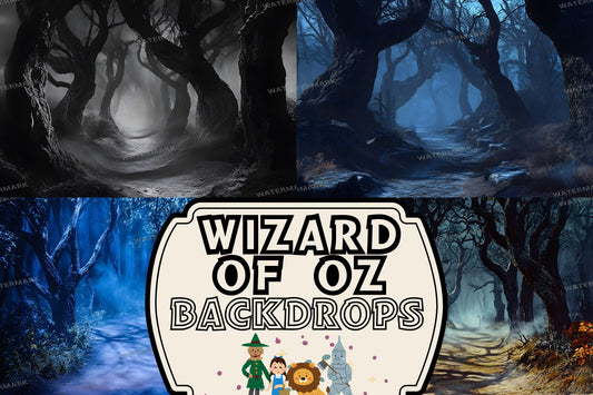 Wizard of Oz Digital Backdrops: 2Enchanted Forest JPGs for Fantasy Composites, Photography & Digital Art | Dorothy Wizard of OZ Backdrops