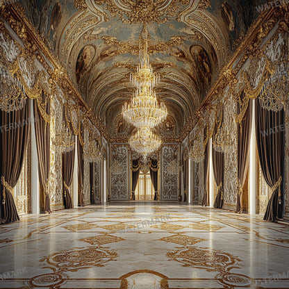Baroque Stage Backdrops | Ornate Ballroom, Throne Room & Grand Fireplace Scenes | Theater, Musical and Concert Set Design
