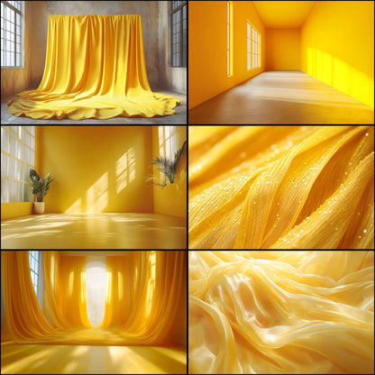 Yellow Photography Backdrop, Studio Background, Energy Burst Digital Download for Portrait Photoshoots, Vibrant Scene