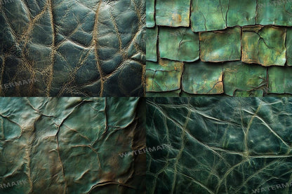 Green Weathered Leather Digital Photography Backdrops for Artists  Designers - Warm Inviting Aesthetic - 00x00px PNGs