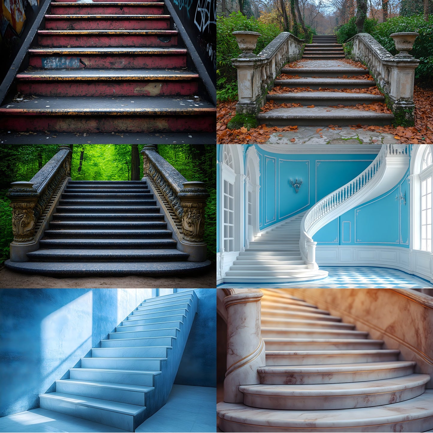 Staircase Digital Backdrop, Photography Background, Elegant Stairway Photo Prop, Fairytale Castle Staircase, Fantasy Photography Overlay