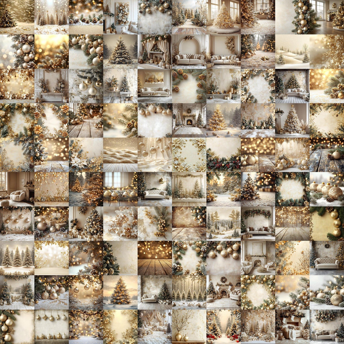 Christmas Backdrop, Digital Backdrop, Santa Christmas Backdrop For Kids Family, Festive Digital Download Christmas Background