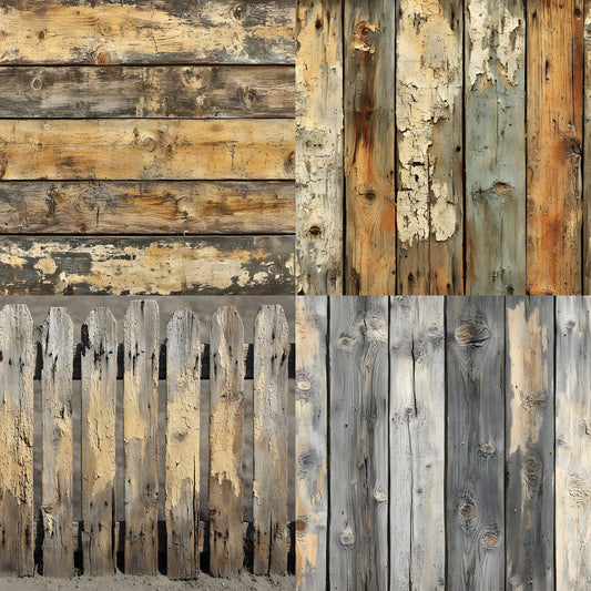 Weathered Wood Fence Digital Backdrop - Photography Background - Rustic Wood Photo Prop - Outdoor Scene - High Resolution -