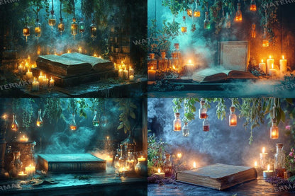 Enchanting Witchs Potion Photography Backdrops - Mysterious Overlays for Spooky Photo Shoots - 00x00px PNGs Commercial Use Allowed