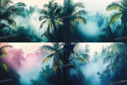 Tropical Forest Backdrop - Lush Streaming Background, Jungle Photography Backdrop, TV Wallpaper, Gaming Overlay, Nature Scene