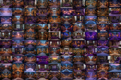 Purple Christmas Backdrops, Christmas Background, Digital Christmas Wallpapers, Photoshop, Photography Backdrops - 3:2 Ratio