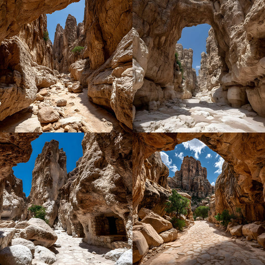 Sun-Bleached Desert Canyon Rocks Digital Backdrop, Photography Background, Scenic Photo Prop, Western Theme, Nature Photography