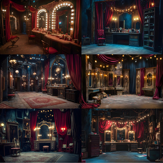 Theater Backstage Digital Backdrop, Stage Background for Photography, Dramatic Scene Setter, Theatrical Photo Booth Prop, Images