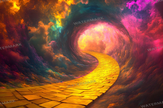 Wizard of Oz Backdrops | Digital Fantasy Story Backgrounds | Yellow Brick Road Backdrop | 7Wizard of Oz Images