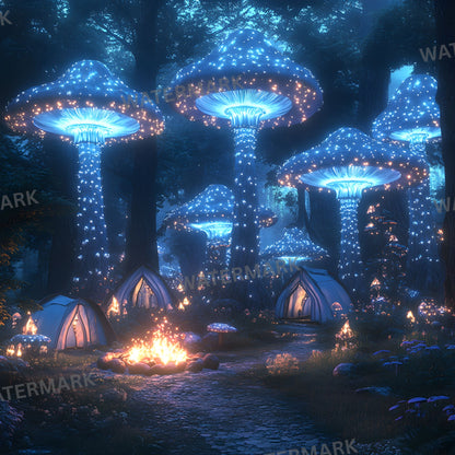 Woodland Elf Digital Backdrop Set, Fantasy Forest Backgrounds for Photography, Magical Square Images for Storytelling, Enchanted Realm Photo Overlays