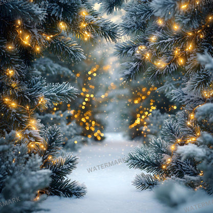 Enchanted Forest Backdrops - Magical Digital Backgrounds for Photography, Photoshop Overlays & Winter Wonderland Backgrounds