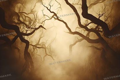 Spooky Forest Digital Photography Backdrops - Dark Woods Photoshop Overlays - Halloween Fantasy Backgrounds - Digital Master Composites