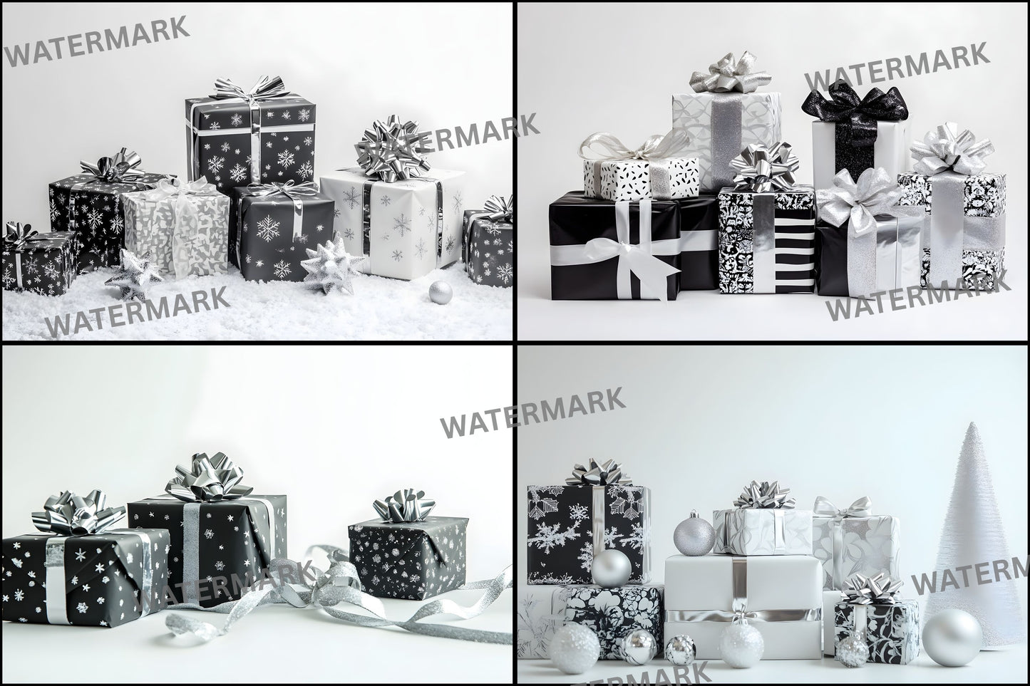 Christmas Backdrops Photography, Holiday Photo Backgrounds, Gift Display Digital Backdrop, Winter Scene, Festive Photography, Christmas Gift Display