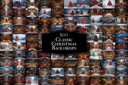 Christmas Photography Backdrops, Horizontal 00x00px Digital Backdrops, 3:2 Ratio, Photoshop Overlays, Festive Christmas Background