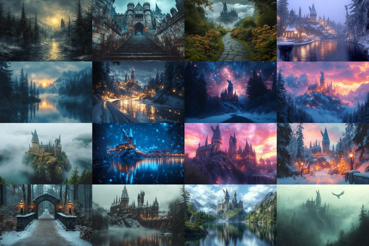 Wizarding School Backdrops - Witchcraft Photography Overlays - Ideal for Digital Artists  Photographers, Digital Backdrop for Photography