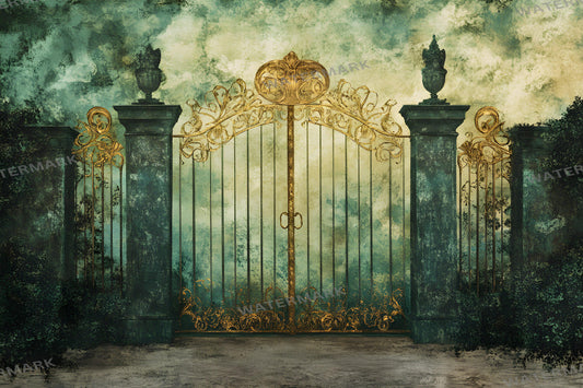 Wizard of Oz Gates Digital Backdrops | Emerald City Entrance Art | Mystical Fantasy Photography Backgrounds