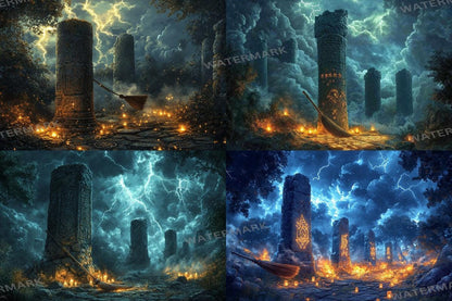 WITCH BROOMSTICK BACKDROPS - Digital Photo Editing Overlay - Warm Aesthetic for Artists  Photographers