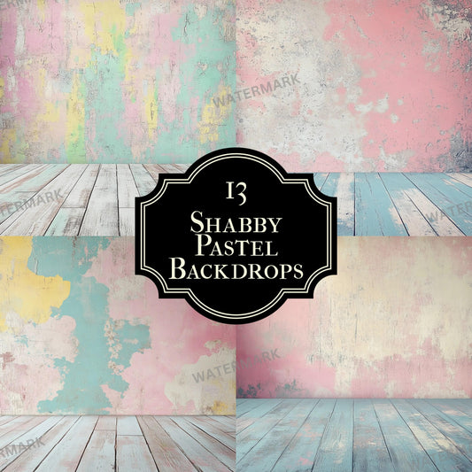 Shabby Pastel Colored Dreamy Digital Backdrops, Studio Backdrops, Photoshop overlays, Studio Photography Background Easter, Birthdays