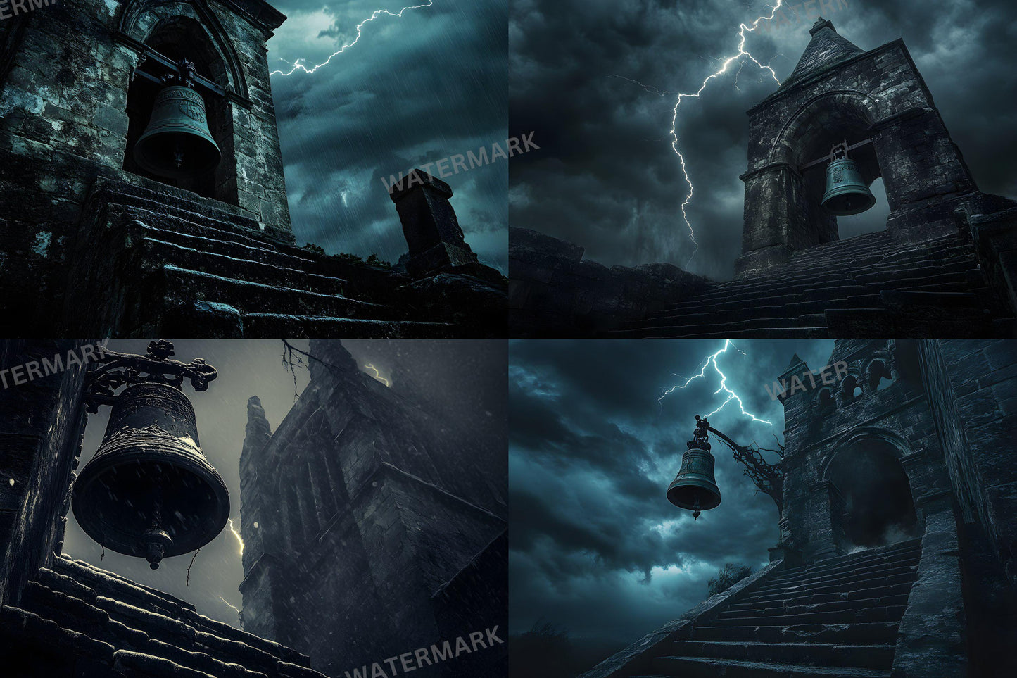 Gothic Backdrops 9Pack - Dark Elegance PNGs 00x00px for Digital Design Projects with Commercial License Available