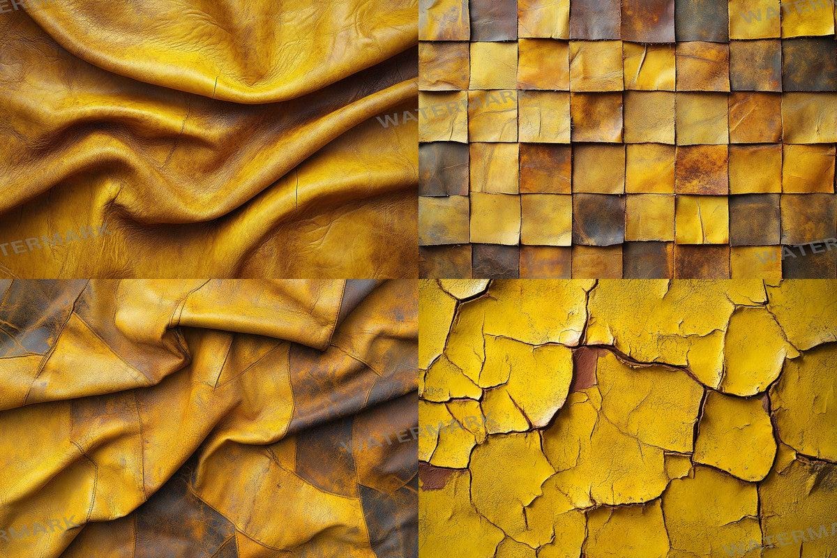 Weathered Yellow Leather Backdrops for Photoshop - 4Warm Textures 00x00px