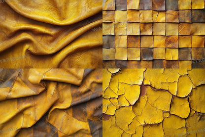 Weathered Yellow Leather Backdrops for Photoshop - 4Warm Textures 00x00px