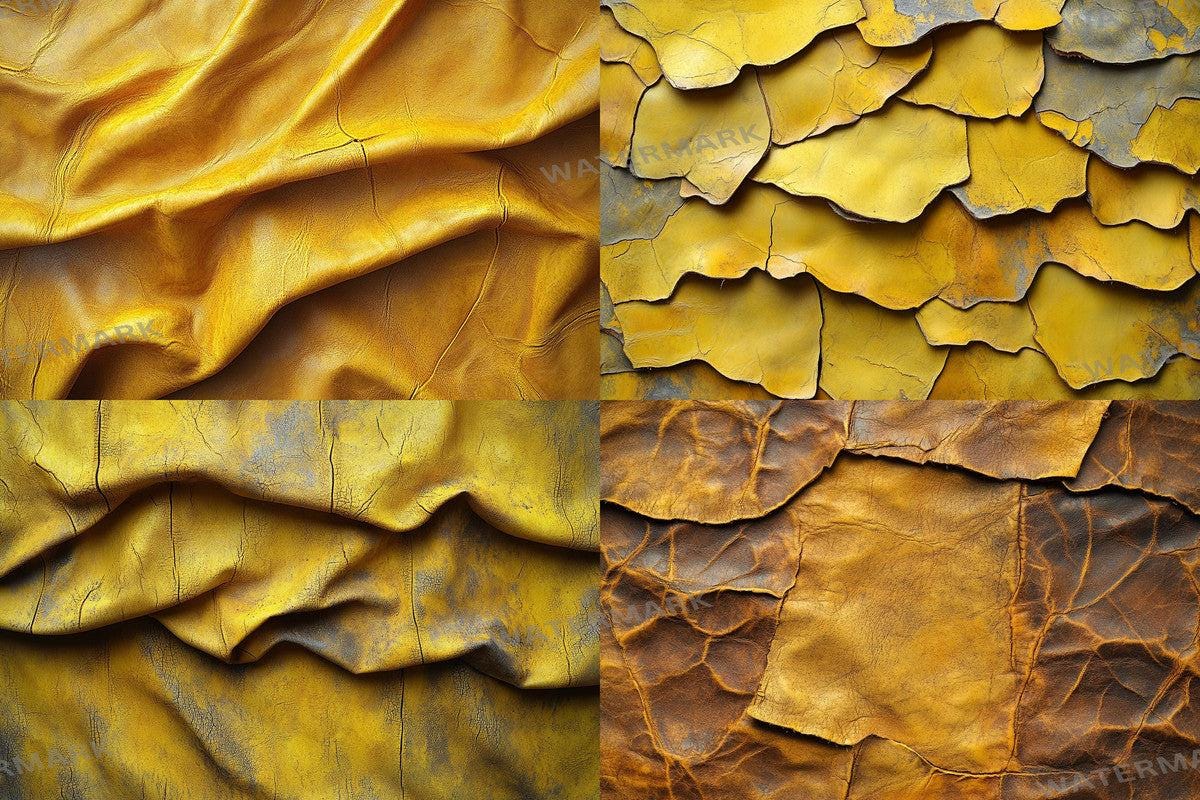 Weathered Yellow Leather Backdrops for Photoshop - 4Warm Textures 00x00px