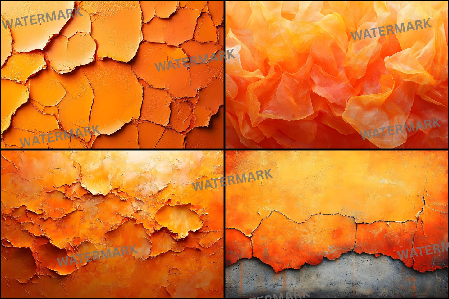 Orange Textured Ethereal Digital Backdrop, Fine Art Photography Background, Photography, Artistic Portrait, Dreamy Photo Overlays, JPEG