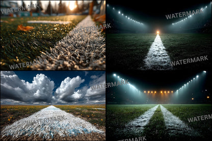 Sports Field Photography Backdrop Digital Download, Baseball, Football, Soccer Field Background for Sports Portraits, Team Photo Day Landscape