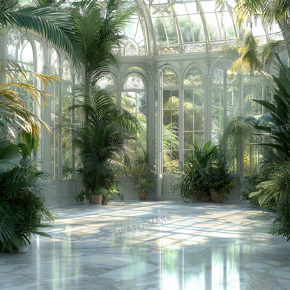 Victorian Conservatory Backdrops | Vintage Greenhouse Backgrounds | Digital Download