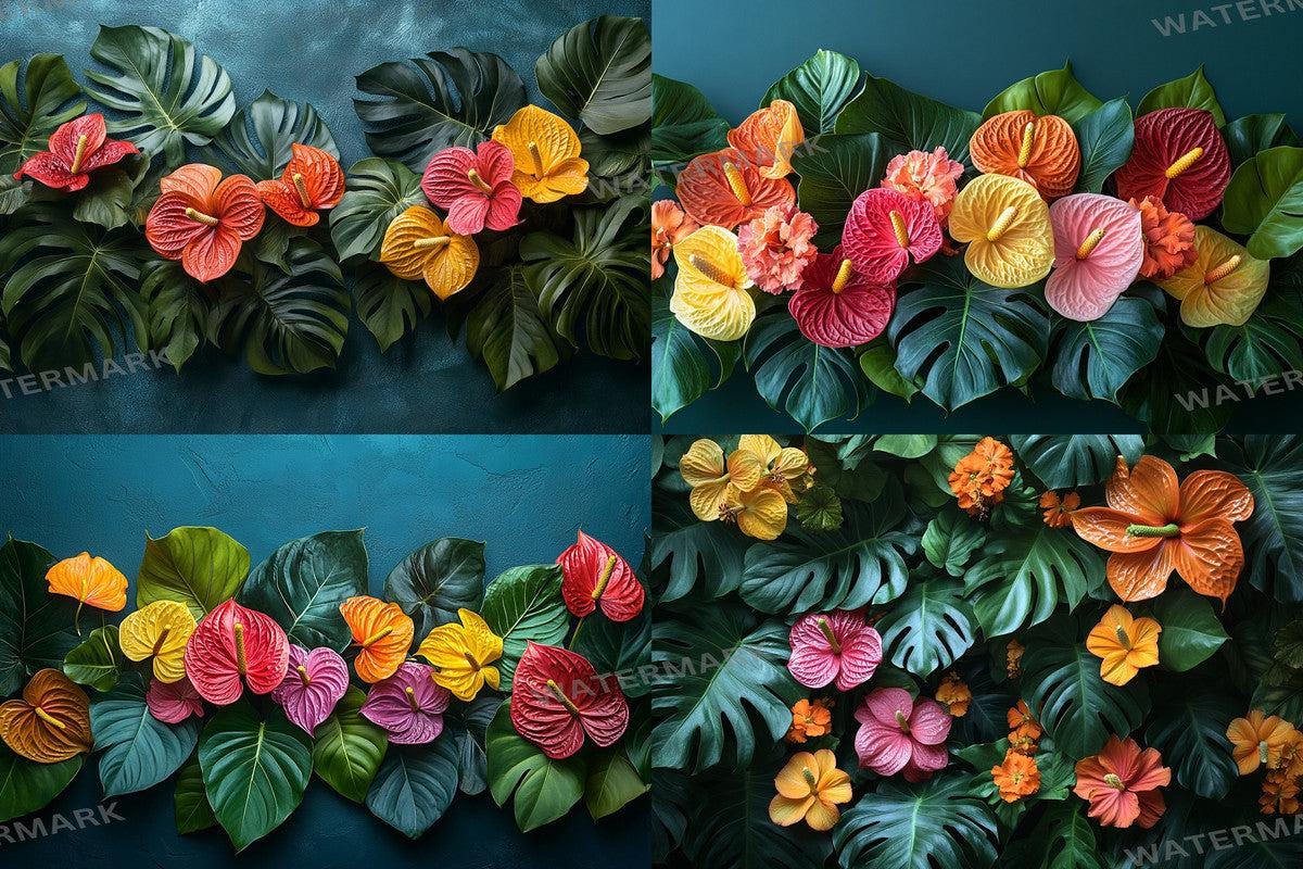 Tropical Jungle Escape Backdrops for Digital Art Photography - Warm Aesthetic PNGs 00x00px - Perfect for Artists Designers  Hobbyists