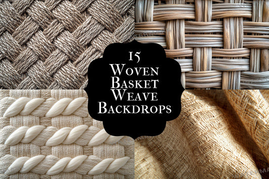 Woven Basket Backdrop: 1PNGs for Newborn Photography Props, Rustic Studio Photo Backgrounds, Natural Texture Digital Backdrops