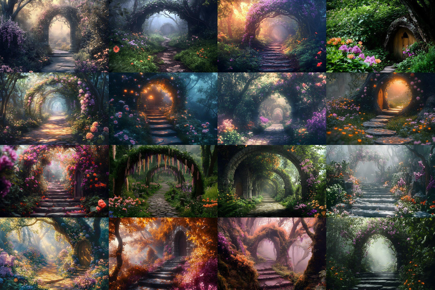 Fairy Woodland Backdrops ��������� Magical Digital Backgrounds - Enchanted Magical Forest Backgrounds - Fantasy Wallpapers - 3:2 Wallpapers