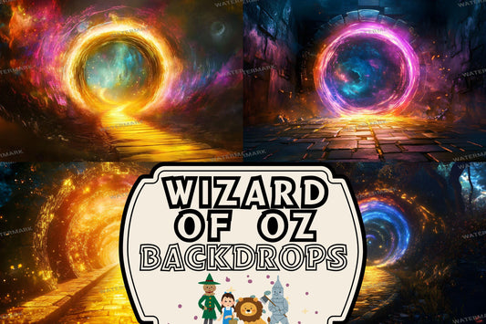 Magic Portal in Yellow Brick Road_4Images_Wizard of Oz Backdrops | Dorothy Wizard of OZ Backdrops