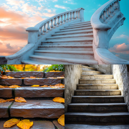 Staircase Digital Backdrop, Photography Background, Elegant Stairway Photo Prop, Fairytale Castle Stairwell Image, Fantasy Photography Overlay