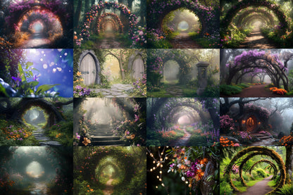 Fairy Woodland Backdrops ��������� Fantasy Floral Digital Scenery - Fairytale Visual Story Telling Backgrounds, Fantasy Wallpapers