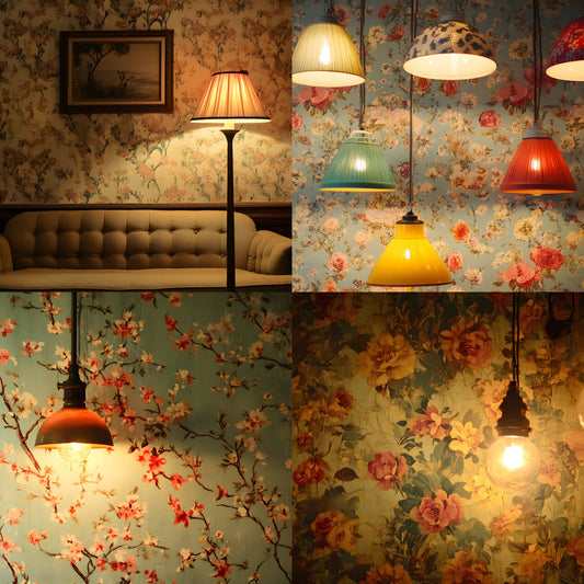 Vintage Wallpaper Room Digital Backdrop, Photography Backgrounds, Antique Interior Photo Prop, Elegant Scene Setter, High-Res Images