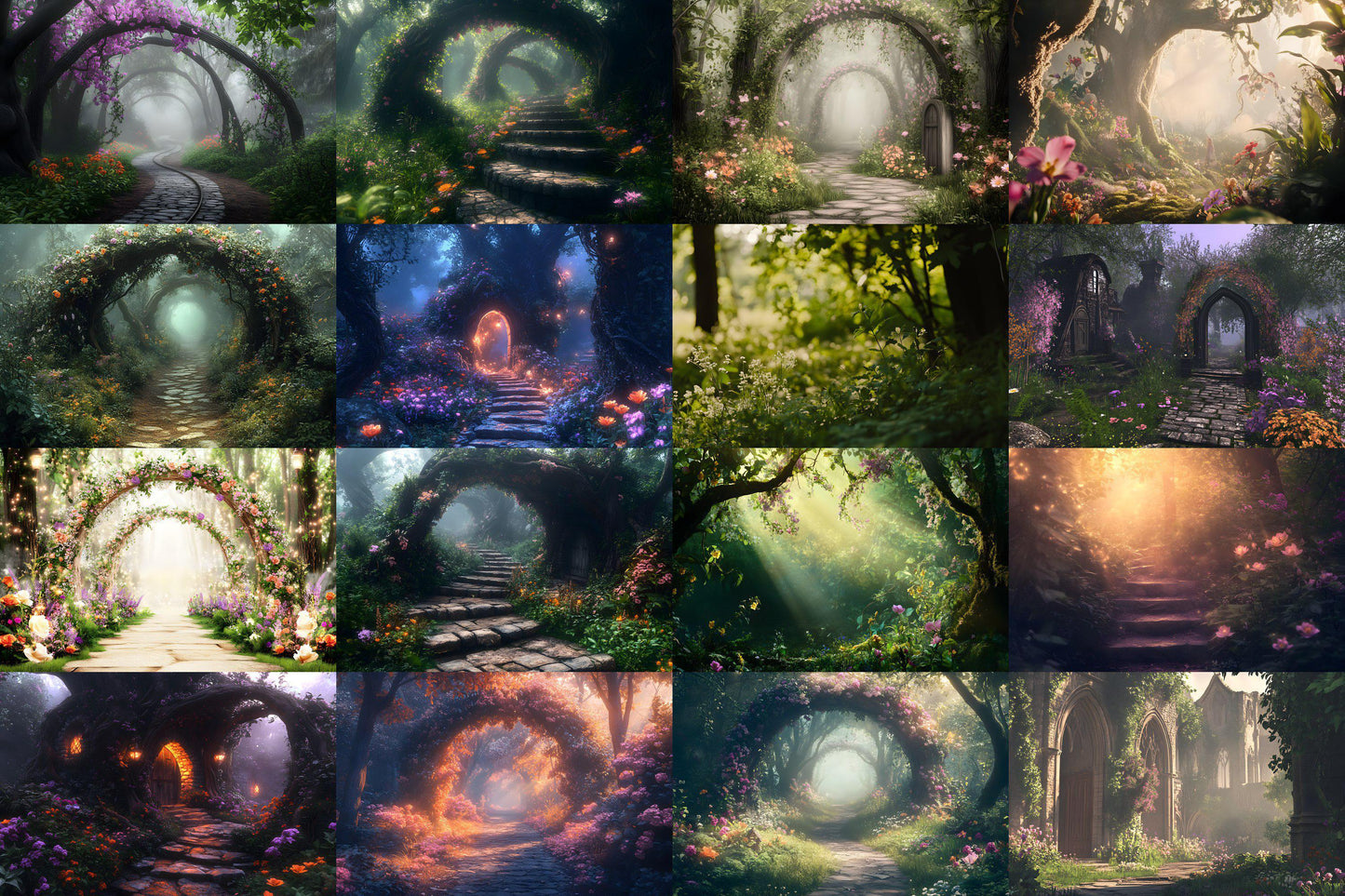 Fairy Woodland Backdrops ��������� Enchanted Paths and Arches - Wedding Backdrops, Maternity Backdrops, Fairytale Backgrounds