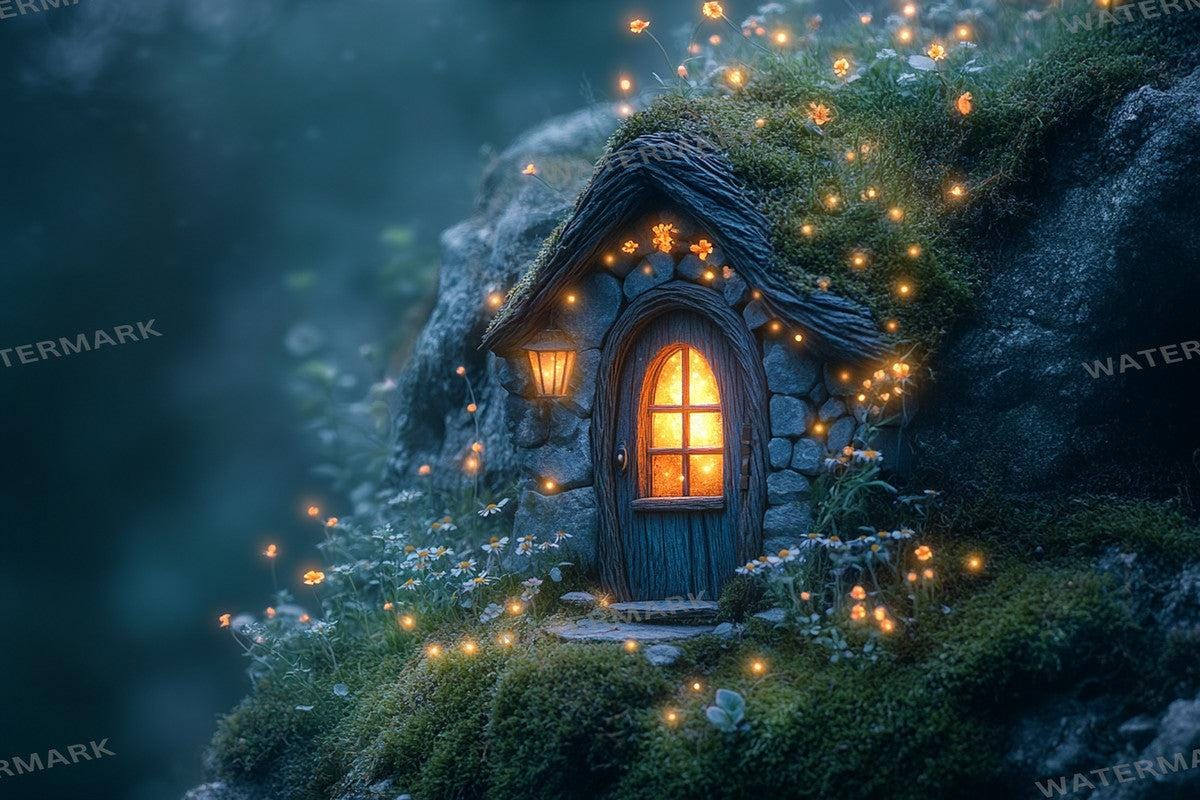 Celestial Fairy Door Backdrop - Fairy Photography Backdrops - Photoshop - Backgrounds - Master Overlay - Photography