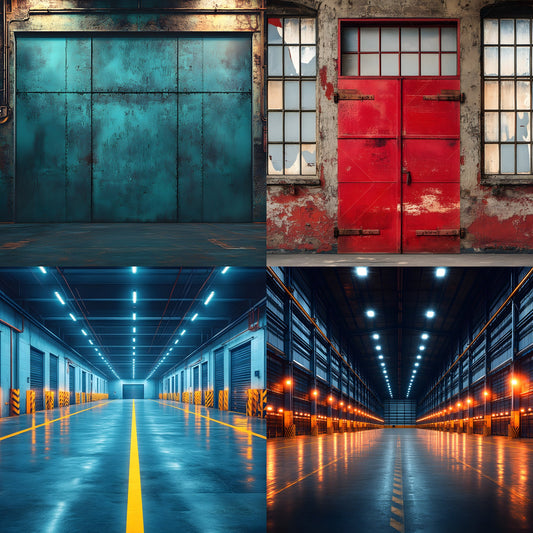 Warehouse Sports Digital Backdrop, Action Scene Background, Photography Prop, Athlete Photo, Graffiti Wall, Urban Sports, Ratio