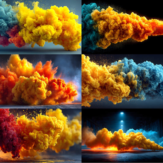 Yellow Smoke Photography Backdrop, Abstract Texture Background for Portraits, Digital Download for Photoshop Composites, Artistic Photo Overlays