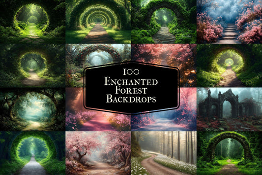 Enchanted Forest Backdrops, Photography ��������� Magical Forest Storytelling Backgrounds, Magic Woodland, Fairytale & Floral Backdrops