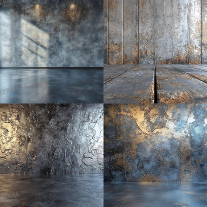 Silver Texture Backdrops - Perfect for Product & Portrait Photography, Photoshop Composites, Master Overlays, Elegant Silver Backgrounds