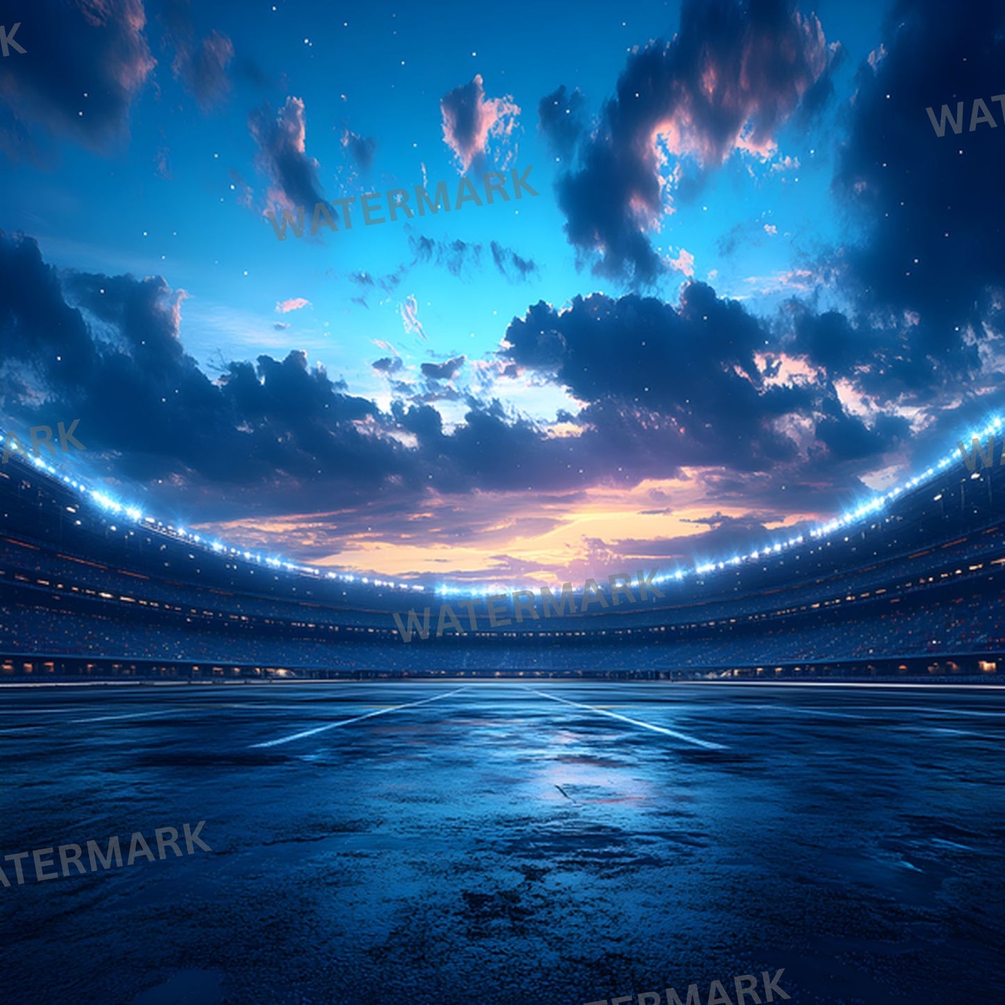 Sports Stadium Digital Backdrop, Empty Arena Background for Photography, Photo Overlay, Sports Team Fan Photo, Action Shot Composite