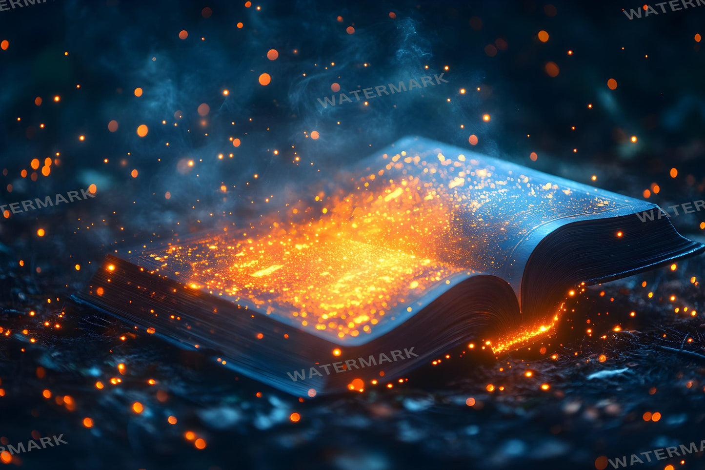 Books Wonderland Enchantments Digital Backdrop Set - Magical Glowing Book Backgrounds for Fantasy Fairy Tale Photoshop Composite Photography