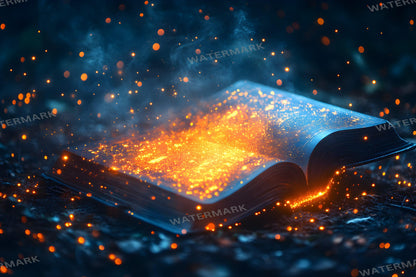 Books Wonderland Enchantments Digital Backdrop Set - Magical Glowing Book Backgrounds for Fantasy Fairy Tale Photoshop Composite Photography