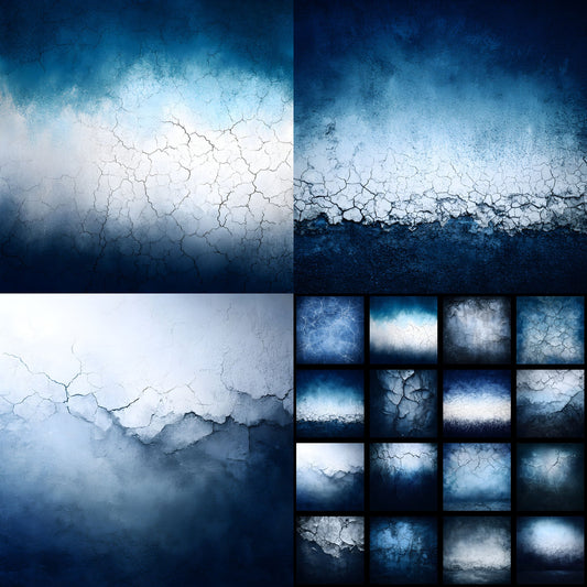 Blue White Dark Photography Backdrop, Moody Portrait Background, Abstract Texture Digital Download, Fine Art Photography, Image