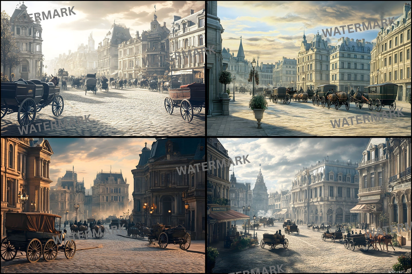Victorian Street Scene Digital Backdrop, Old Town Photography Background, for Portrait Photoshoot, Historic Cityscape Digital Download