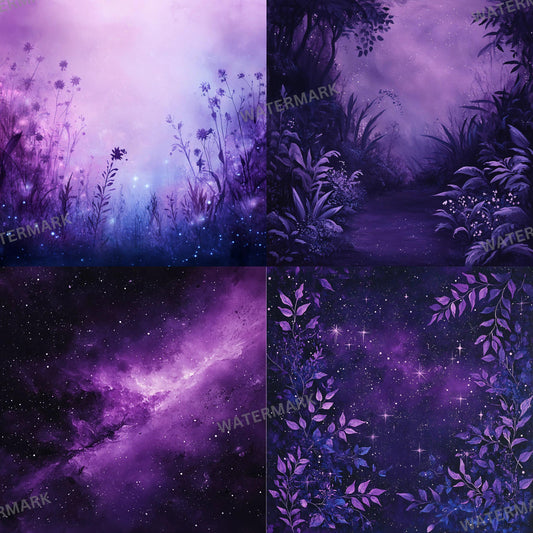 Celestial Flower Backdrops - Master Overlays for Photoshop Composites & Mystical Digital Art, Digital Download, Floral Background