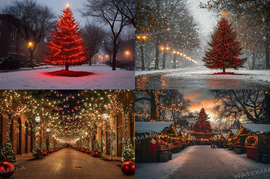 Christmas Photography Backdrops, Horizontal 00x00px Digital Backdrops, 3:2 Ratio, Photoshop Overlays, Festive Christmas Background